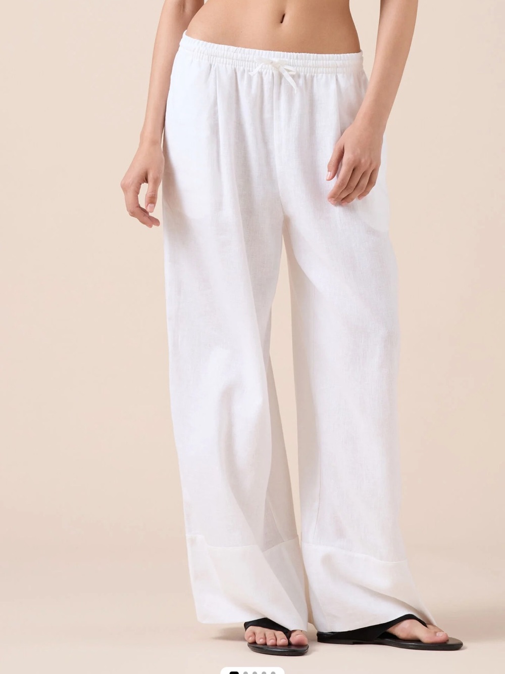 Calzedonia Linen and Viscose Palazzo Pants